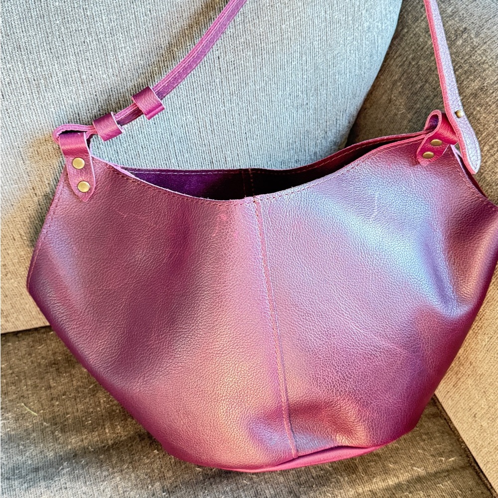 Portland Leather Goods kangaroo purse in plum